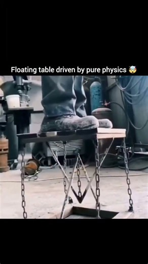 A Floating Table… Powered by PURE PHYSICS! 🤯⚡ #shortsfeed #sciencefacts #education