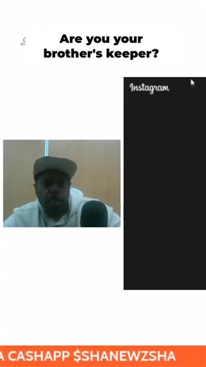 Shanewz14 | Would you help your brother? That's the real question. Not about the past, but about the present. Are you your brother's keeper?... | Instagram