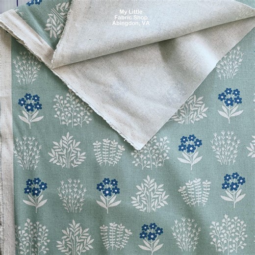 Cotton Canvas Fabric: Robert Kaufman Sevenberry Prints SB-850375D1-3 Sage - Etsy