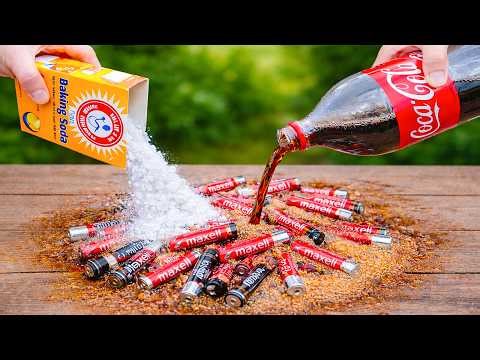 Pour baking soda and Coca-Cola onto a battery! The whole world doesn’t know this.