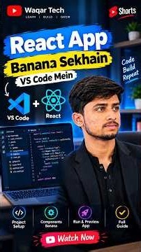 How to Create a React App in VS Code | React + Vite Setup for Beginners 🚀 #coding #frontendcourse