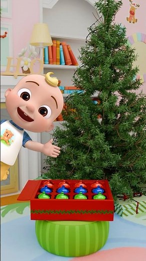 How to Decorate a Christmas Tree🎄! Learn with Baby JJ! #cocomelon #shorts