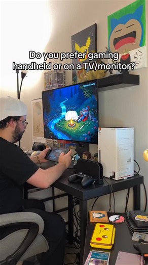 Slice of Gaming on Instagram: "Handheld or TV/Monitor? - #gamingcommunity #gaming #gamingposts #handheldgaming #gamingsetup"