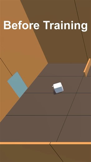 AI Learns Room 2 (Before vs After)