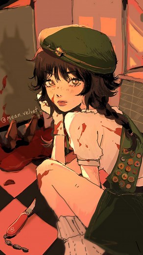 MEANVELVET on Instagram: "more drawing reels woooooo!💪💪 hopefully i’ll make a helpful tutorial soon but for now u will just have to guess my process 😈😈🕺🕺 #art #drawing #poopoopeepee #anime #fart #explore #reels #kpop #BigpoopExplosion"