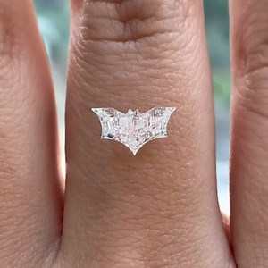 54K views · 1.3K reactions | A bat-shaped diamond? Not a batty idea. Count Dracula and Bruce Wayne would approve of this spooktacular gem! Courtesy: Dayagi Diamonds | GIA Education | Facebook