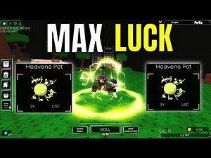 USING HEAVENS POTIONS FOR MAX LUCK IN HUZZ RNG! - Roblox