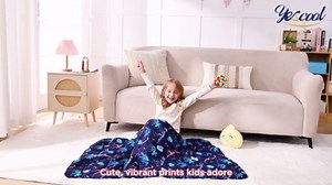 yescool Shark Weighted Blanket 5 Pounds Cooling Weighted Lap Blanket, Heavy Blanket for Sleeping, Weighted Throw Blanket Gifts for 40-60lbs, 36"x48"