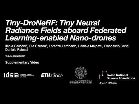 Tiny-DroNeRF: Tiny Neural Radiance Fields aboard Federated Learning-enabled Nano-drones