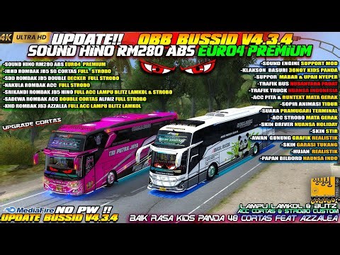 UPDATE BUSSID V4.3.4 !! OBB BUSSID V4.3.4 TERBARU SOUND HINO RM280 ABS EURO4 GRAFIK ETS2 SUPER HD 4K