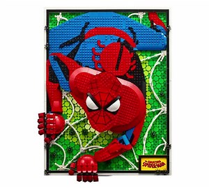 Your Friendly Neighborhood Spider-Man is watching over you. LEGO Art so real, it’s almost like Spider-Man could move on his own. Almost. With moveable LEGO art, you can pose Spidey’s head so that he’s always watching. | LEGO