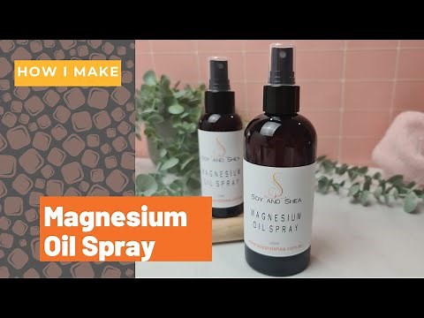 Making Magnesium Oil Spray - "recipe" in description