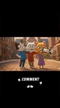 2 Boy and 1 Girl cats - cat friendship, ai cat story #catvideos #catlove #aicats #funnycats #shorts