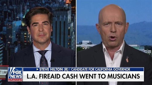 108K views · 5.9K reactions |  NEW: Steve Hilton says there needs to be a “CRIMINAL INVESTIGATION” into L.A.’s STAR-STUDDED FUNDRAISER. Why didn’t ANY of the money go directly to the victims?  | Jesse Watters | Facebook