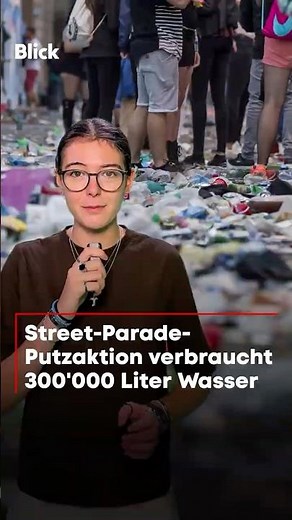 This is how much water it takes to clean up after the Street Parade in Zurich! 🌊🧹