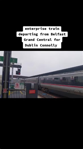 Enterprise Train from Belfast to Dublin Connolly