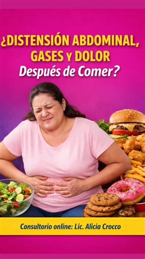 ¿DISTENSIÓN ABDOMINAL, GASES Y DOLOR DESPUÉS DE COMER? 🩺 No es normal convivir con hinchazón, gases o dolor abdominal 😣. El colon irritable 🦠 tiene disparadores claros: azúcares, edulcorantes, harinas refinadas y productos industrializados 🍬🥐. Estos alimentos favorecen la inflamación intestinal #InflamacionDigestiva, especialmente en adultos con sobrepeso y trastornos digestivos. Reorganizar la alimentación 🥗 con acompañamiento profesional, basado en evidencia científica 📚, permite maneja