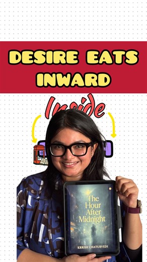 Medha & Shreyans | Bookstagram on Instagram: "In Episode 28 of Inside the Booth — Book Review: The Hour After Midnight Author: Krrish Chaturvedi (@krrishchaturvediauthor ) Some stories don’t rush toward events; they settle into a feeling. The Hour After Midnight begins in a city where rain remembers how to fall and sleep is withheld by the weight of the night itself. From the first line, the focus is not on action but on pressure—how memory, loneliness, and time quietly act upon a person who is 