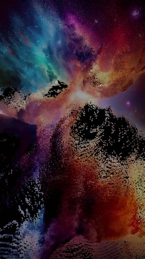 Point Cloud Galaxies #3d #design #galaxy #pointcloud