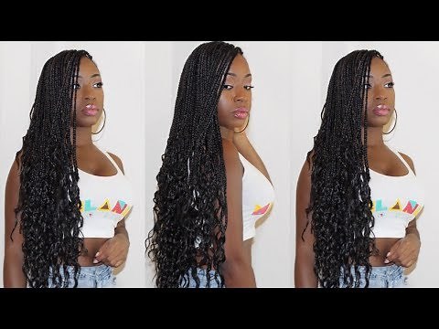 How To: Super Simple Goddess Box Braids Tutorial! Knotless, Glueless Goddess Braids