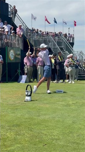 The reigning U.S. Amateur and U.S. Junior Amateur champions practiced with the Rory McIlroy 🇺🇸