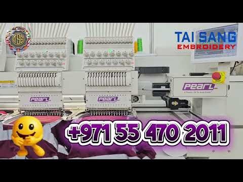 Pearl Model 1508 #8 Head Tubular Embroidery machine