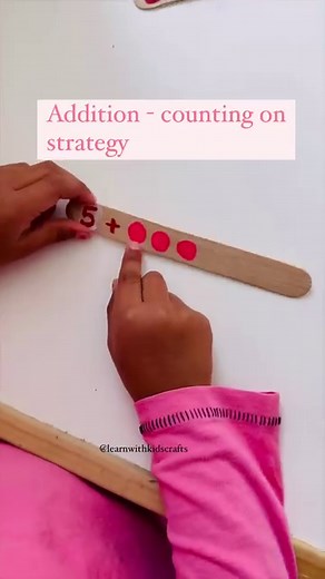 11K views · 27 reactions | Practice math - counting, number bonds and add on math strategy with this super quick diy. It’s a great activity for fine motor skills and hand strength as well. Make a busy bag with some craft sticks and clothespin. Keep it handy and use it on the go. Follow @learnwithkidscrafts for more ideas. #mathactivities #busybags #simpleactivities #finemotorskills #homeschool #diymom | Learn with Kids Crafts | Facebook