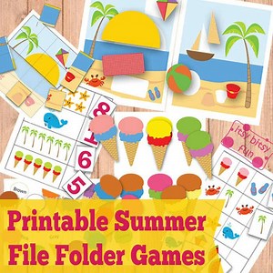 Summer File Folder Games