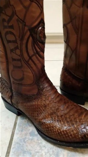 Cuadra Did WHAT to These Python Skin Boots?! #shorts #shoes #boots