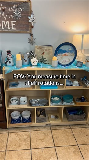 MontessoriMissEmily on Instagram: "If I’m trying to remember when something happened, I don’t check a calendar. I check the shelves. 💅 #montessori #preschoolteacher #montessorimom #montessorishelfie #montessorimom"