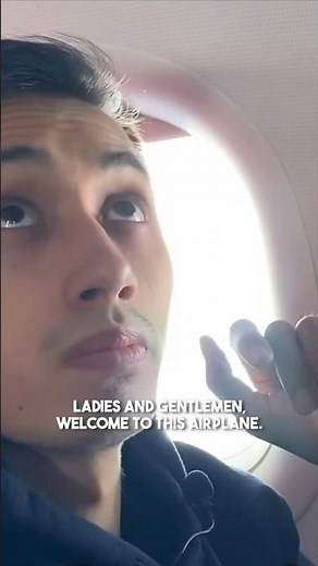 Honest Airplane Announcement ✈️😂 #airplane #comedy #jokes