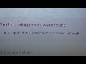 How to solve " Required PHP extension not found : mysqli " ~ Hostgenics