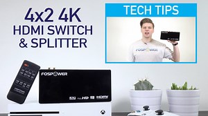 4x2 4K HDMI Switch Splitter, will be great with Xbox One S and the...