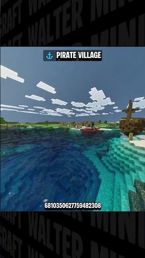 ⚓🏝️ Rare Pirate Village Seed in Minecraft Bedrock 26! #minecraft