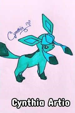 Drawing Glaceon ✏️✨ #shorts#drawing#pokemon#anime#glaceon#eeveelution#how#howto#howtodraw#evolution