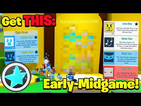 The BEST Bees/Hive Setup For Early-Midgame Hives! (Bee Swarm Simulator)