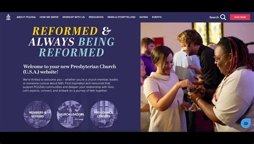 1.4K views · 28 reactions | Take a tour of the new PC(USA) website. Visit pcusa.org to begin your journey. #PCUSA | Presbyterian Church (U.S.A.) | Facebook