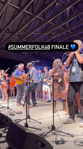 #summerfolk48 finale 🎶 Good Night Irene 🎶 thank you all! | Summerfolk Music and Crafts Festival