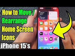 iPhone 15/15 Pro Max: How to Move/Rearrange Home Screen Icons 📲🔥