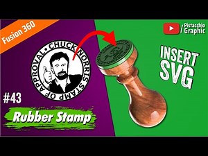 #43 Rubber Stamp | Fusion 360 | Pistacchio Graphic
