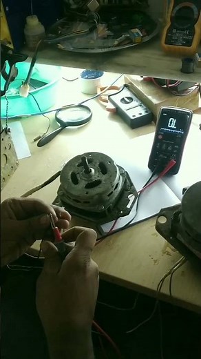 testing of washing machine motor with multimeter