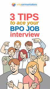 Applying for a BPO job? Let’s get you hired! Check out these 3 must-know tips to help you ace that interview. #BPO #InterviewTips #UnityCareerTips #UnityConnectBPO | Unity Communications BPO