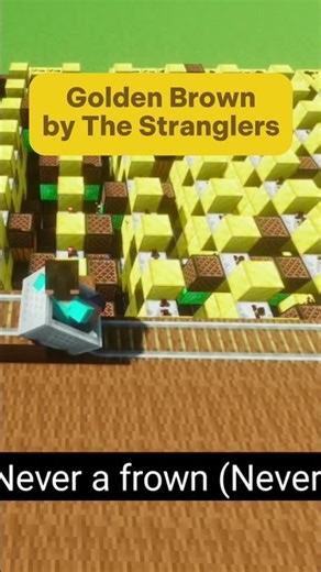 Note block cover of Golden Brown by The Stranglers #shorts #minecraft #music #goldenbrown #noteblock