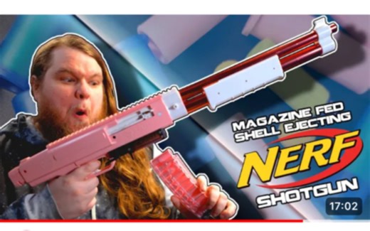 油管Nerf大神【Walcom S7】给黄蜂塑料虫喷子firefly，装上山叶弹匣套件测评