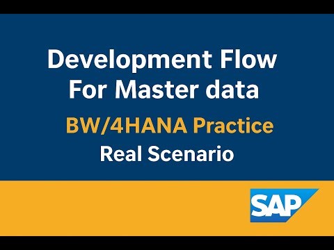 BW4HANA| Master Data Development Flow|Real Scenario|Practice Guide For Beginners#BW4HANA#sap#hana