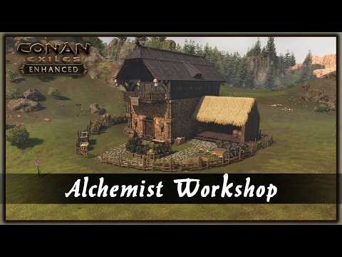 HOW TO BUILD A ALCHEMIST WORKSHOP [SPEED BUILD] - CONAN EXILES