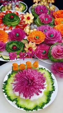 Advanced cutting methods for vegetables and fruits, so amazing！#Fruitplatter#Fruitdesign