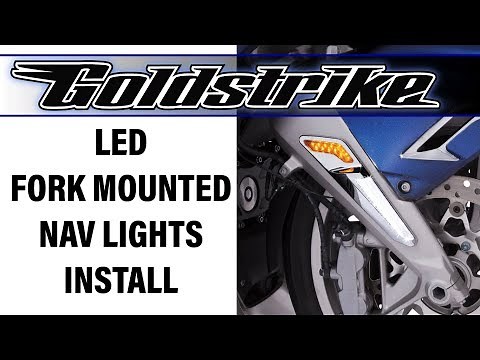 Goldstrike Fork Mounted NAV Lights Installation for Gold Wing