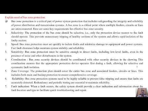 SGP Video short on Explain need of bus zone protection in English
