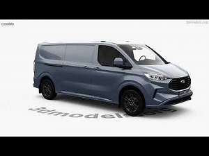 Ford Transit Custom Panel Van L2H1 2023 3D model by 3DModels.org